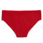 Bikini din bumbac cu imprimeu, roșu Benetton 237450 3