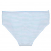 Bikini din bumbac în dungi albe și albastre Benetton 237514 3