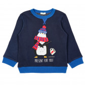 Pijamale de bumbac cu imprimeu pinguin, multicolore Benetton 237559 8