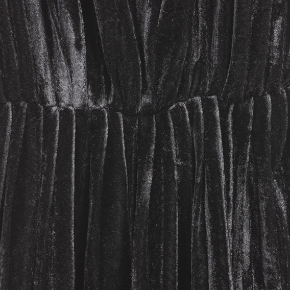 Rochie de pluș fără mâneci, neagră Sisley 237614 2