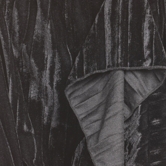 Rochie de pluș fără mâneci, neagră Sisley 237615 3
