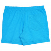 Set maieu și pantaloni scurți din bumbac, alb și albastru Benetton 237627 14