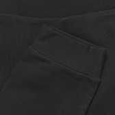 Pantaloni sport de bumbac cu sigla mărcii pentru bebeluși, negri Benetton 237777 3