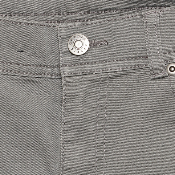 Pantaloni din bumbac, gri Sisley 237821 2