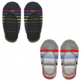 Set de două perechi de șosete, multicolore Benetton 238007 