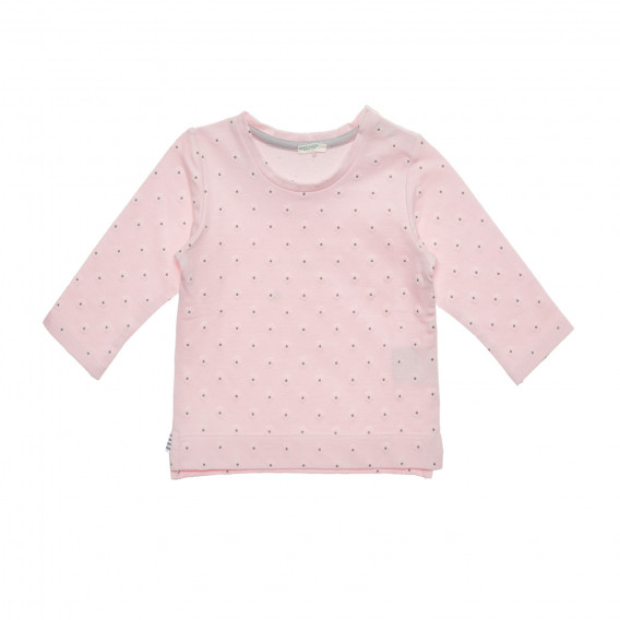 Bluza din bumbac cu imprimeu floral pentru bebeluși, roz Benetton 238107 