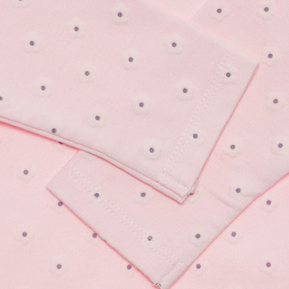 Bluza din bumbac cu imprimeu floral pentru bebeluși, roz Benetton 238108 3
