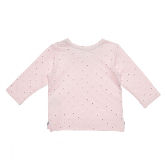 Bluza din bumbac cu imprimeu floral pentru bebeluși, roz Benetton 238109 5