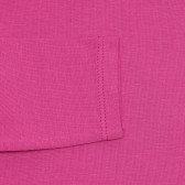 Bluză cu guler înalt din bumbac cu logo-ul mărcii pentru bebeluși, roz Benetton 238116 2