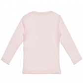 Bluză din bumbac cu numele de marcă pentru bebeluși, roz Benetton 238121 4