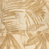 Pălărie din bumbac cu imprimeu cu frunze de palmier, bej Benetton 238395 2