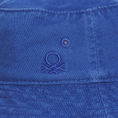 Pălărie din denim cu sigla mărcii, albastru deschis Benetton 238422 2