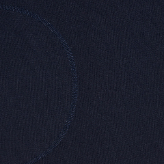 Rochie din bumbac cu aplicație de paiete stele, albastru închis Benetton 238439 3