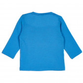 Bluză din bumbac cu imprimeu marin pentru bebeluș, albastră Benetton 238472 4