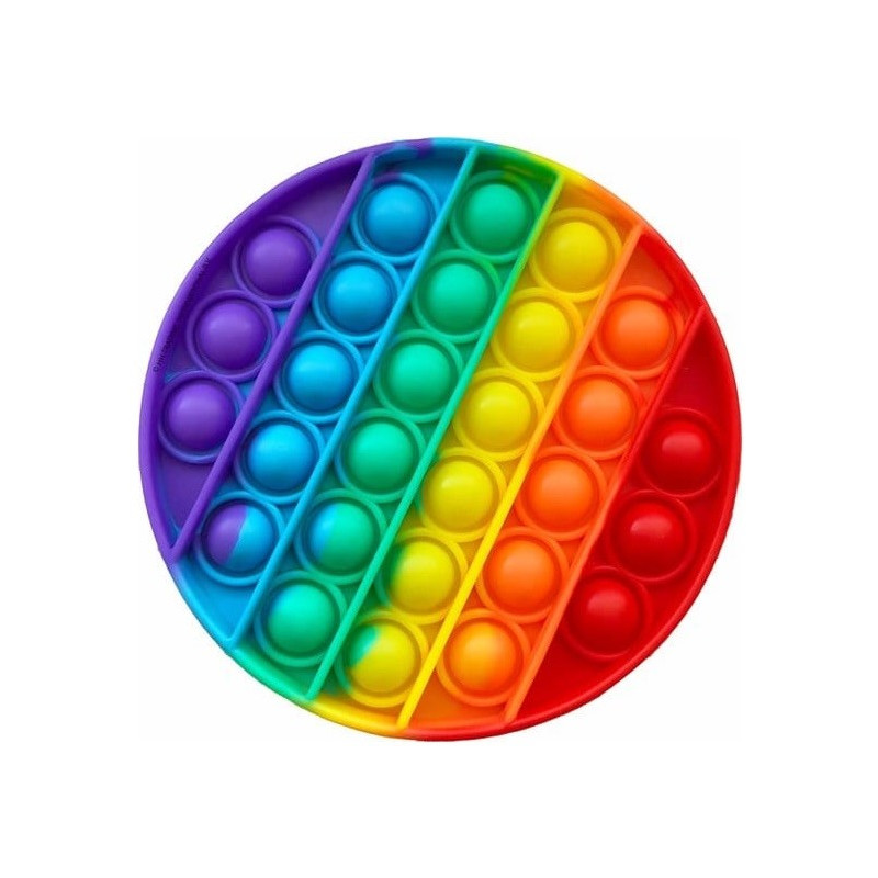 Jucărie anti-stres Pop It rotundă, multicoloră  238784