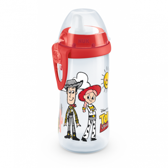 Sticlă de suc din polipropilenă Toy Story, cu tetină, 12 + luni, 300 ml, roșie NUK 238950 7