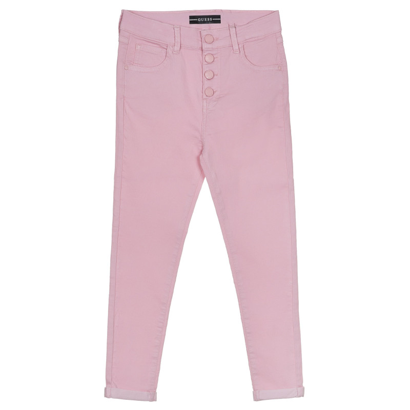 Pantaloni fit cu tiv pliat, roz  239085