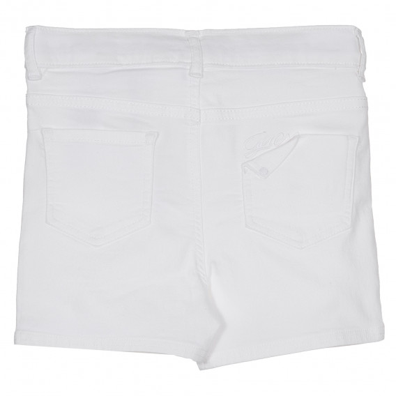 Pantaloni scurți din denim, albi Guess 239093 4