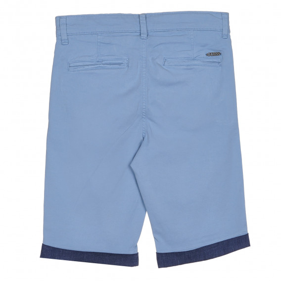 Pantaloni scurți din bumbac, albastru Guess 239101 4