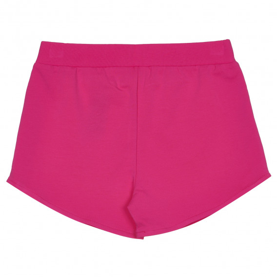Pantaloni scurți din bumbac cu margine, roz Guess 239119 4