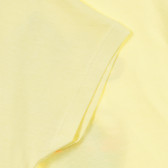 Bluză din bumbac organic fără mâneci, cu imprimeu, galbenă Name it 239164 3