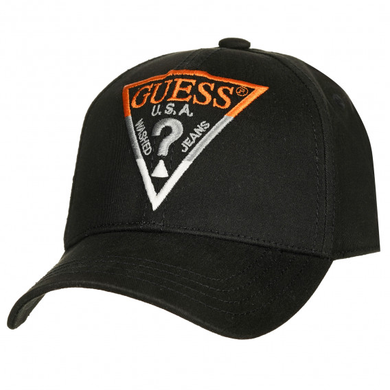 Pălărie de bumbac cu vizieră, neagră Guess 239218 2
