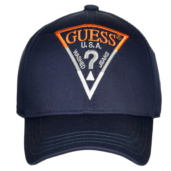 Pălărie de bumbac cu vizieră, albastră Guess 239233 