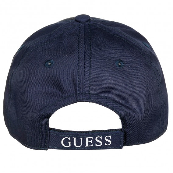 Pălărie de bumbac cu vizieră, albastră Guess 239235 3