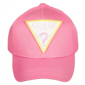 Pălărie de bumbac cu vizieră, roz Guess 239245 