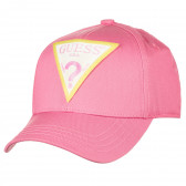 Pălărie de bumbac cu vizieră, roz Guess 239246 2