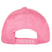 Pălărie de bumbac cu vizieră, roz Guess 239247 3