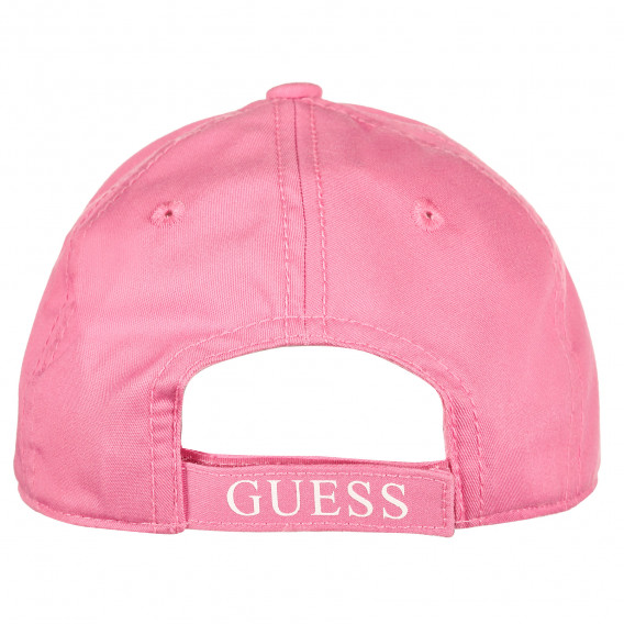 Pălărie de bumbac cu vizieră, roz Guess 239247 3