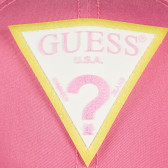 Pălărie de bumbac cu vizieră, roz Guess 239248 4