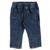 Jeans cu talie elastică pentru bebeluș, albastru Idexe 239306 