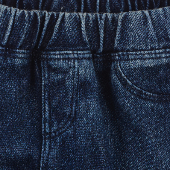 Jeans cu talie elastică pentru bebeluș, albastru Idexe 239307 2