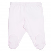 Pantaloni cu picior de bumbac pentru bebeluși, roz Idexe 239393 