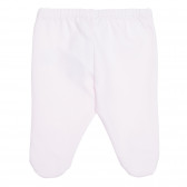 Pantaloni cu picior de bumbac pentru bebeluși, roz Idexe 239395 4