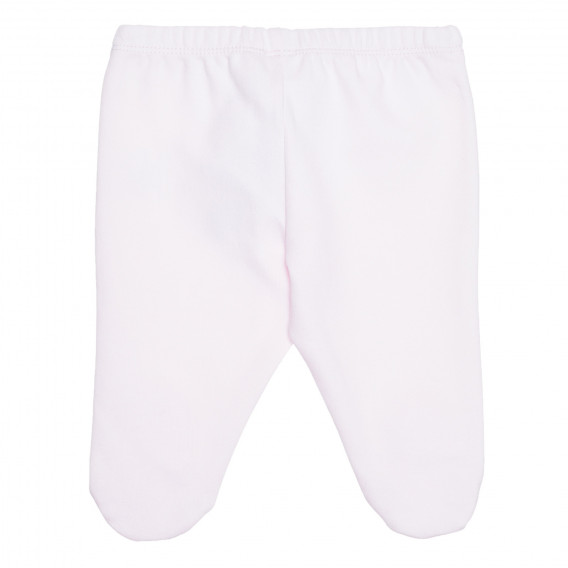 Pantaloni cu picior de bumbac pentru bebeluși, roz Idexe 239395 4