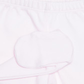 Pantaloni cu picior de bumbac pentru bebeluși, roz Idexe 239396 3
