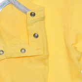 Tricou din bumbac cu imprimeu pentru bebeluș, pe galben Idexe 239415 3