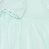 Rochie cu mâneci scurte cu bucle pentru bebeluși, verde deschis Idexe 239479 3