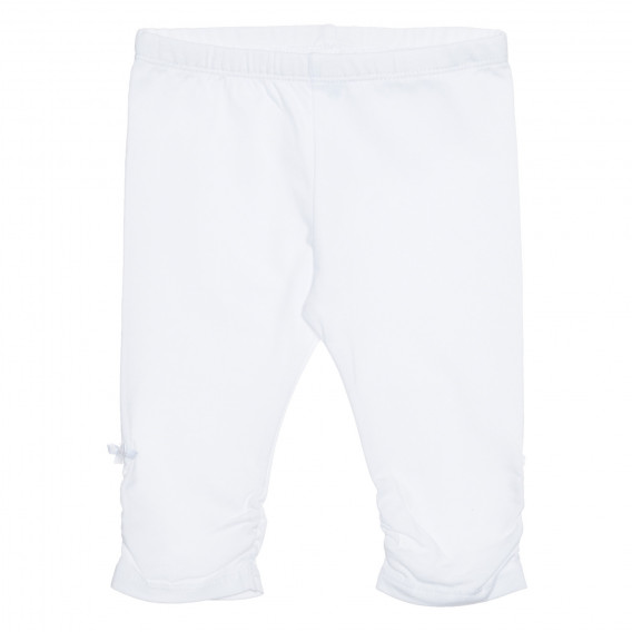 Set de tricou și pantaloni pentru bebeluși din bumbac, alb Idexe 239499 6