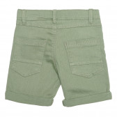 Pantaloni scurți din bumbac, pe verde Idexe 239514 4