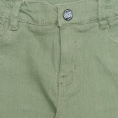 Pantaloni scurți din bumbac, pe verde Idexe 239516 2