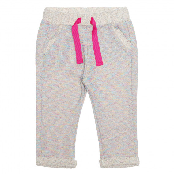 Pantaloni cu șnur roz pentru bebeluș, multicolor Idexe 239517 