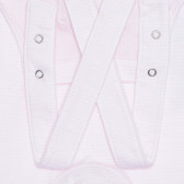 Salopetă din bumbac cu bretele pentru bebeluși, în roz Idexe 239535 3