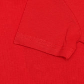 Tricou din bumbac cu imprimeu, culoare roșie Idexe 239550 2