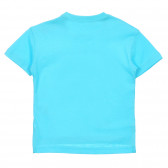Tricou din bumbac cu imprimeu banană pentru bebeluș, albastru Idexe 239696 4