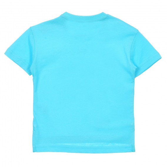 Tricou din bumbac cu imprimeu banană pentru bebeluș, albastru Idexe 239696 4