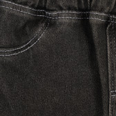 Jeans elastici din bumbac pentru bebeluși, gri Idexe 239765 2
